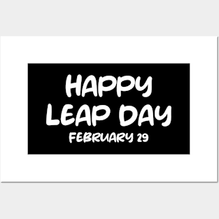 Happy Leap Day Posters and Art